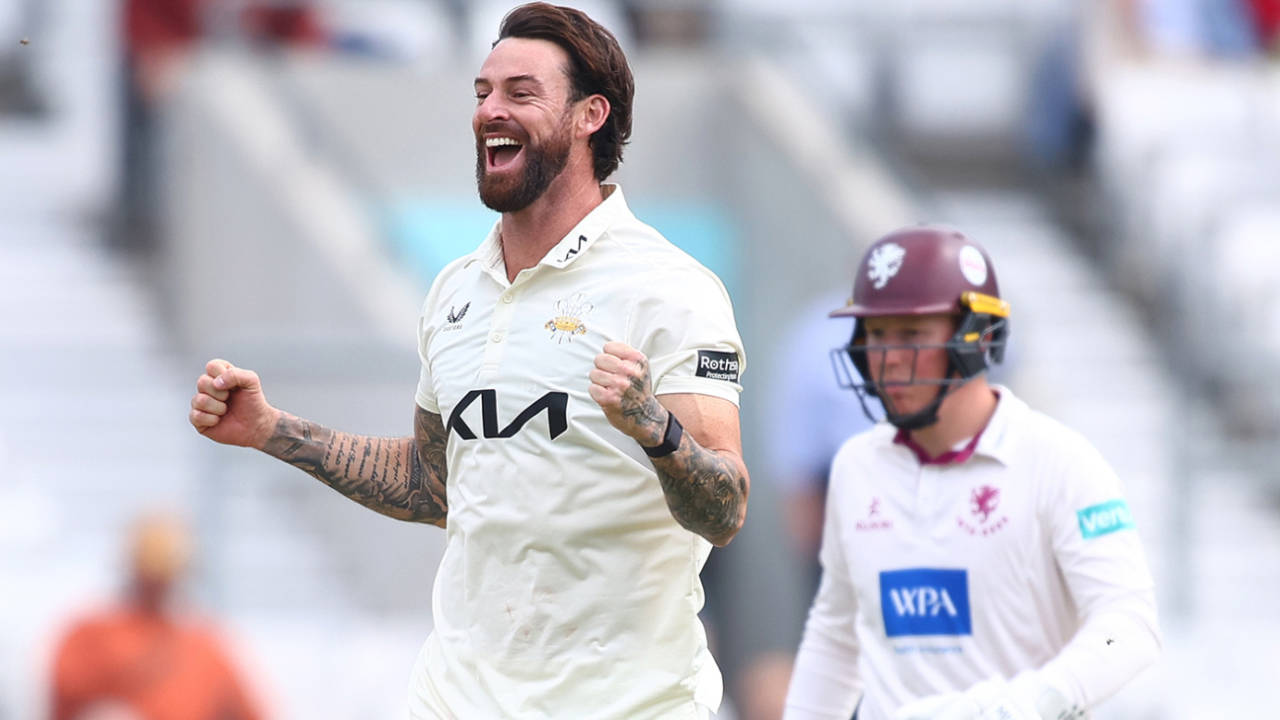 Jordan Clark helped spark a Somerset collapse, Surrey vs Somerset, County Championship, Division One, Kia Oval, April 27, 2025