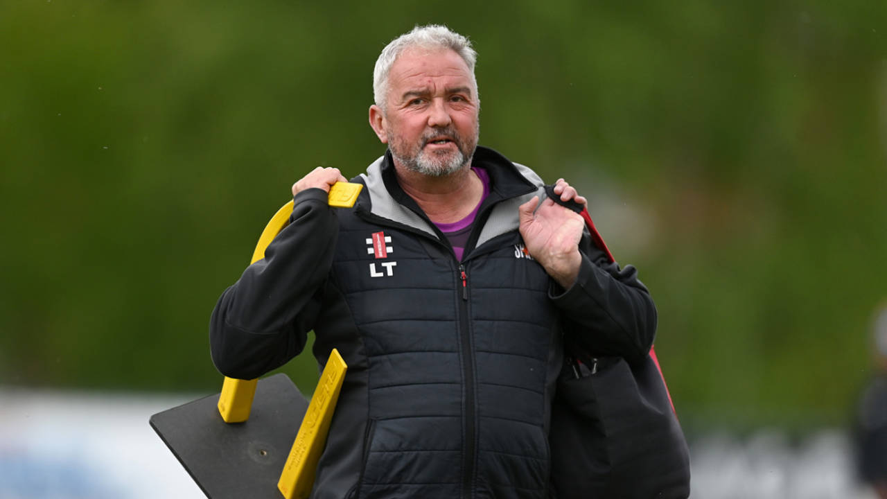 Lloyd Tennant during his time as Central Sparks coach, Rachael Heyhoe Flint Trophy, Central Sparks vs Sunrisers, Chester Road North Ground, Kidderminster, May 01, 2024