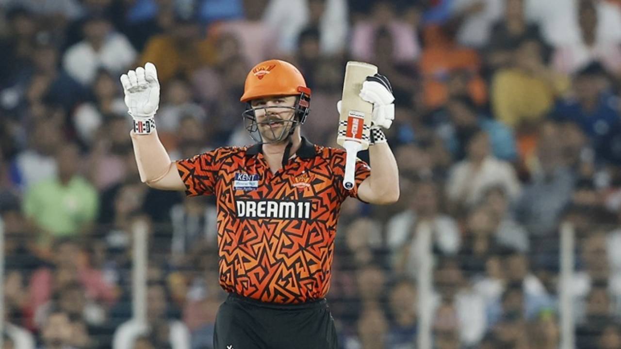 Travis Head suggests a six, Gujarat Titans vs Sunrisers Hyderabad, IPL 2025, Ahmedabad, May 2, 2025