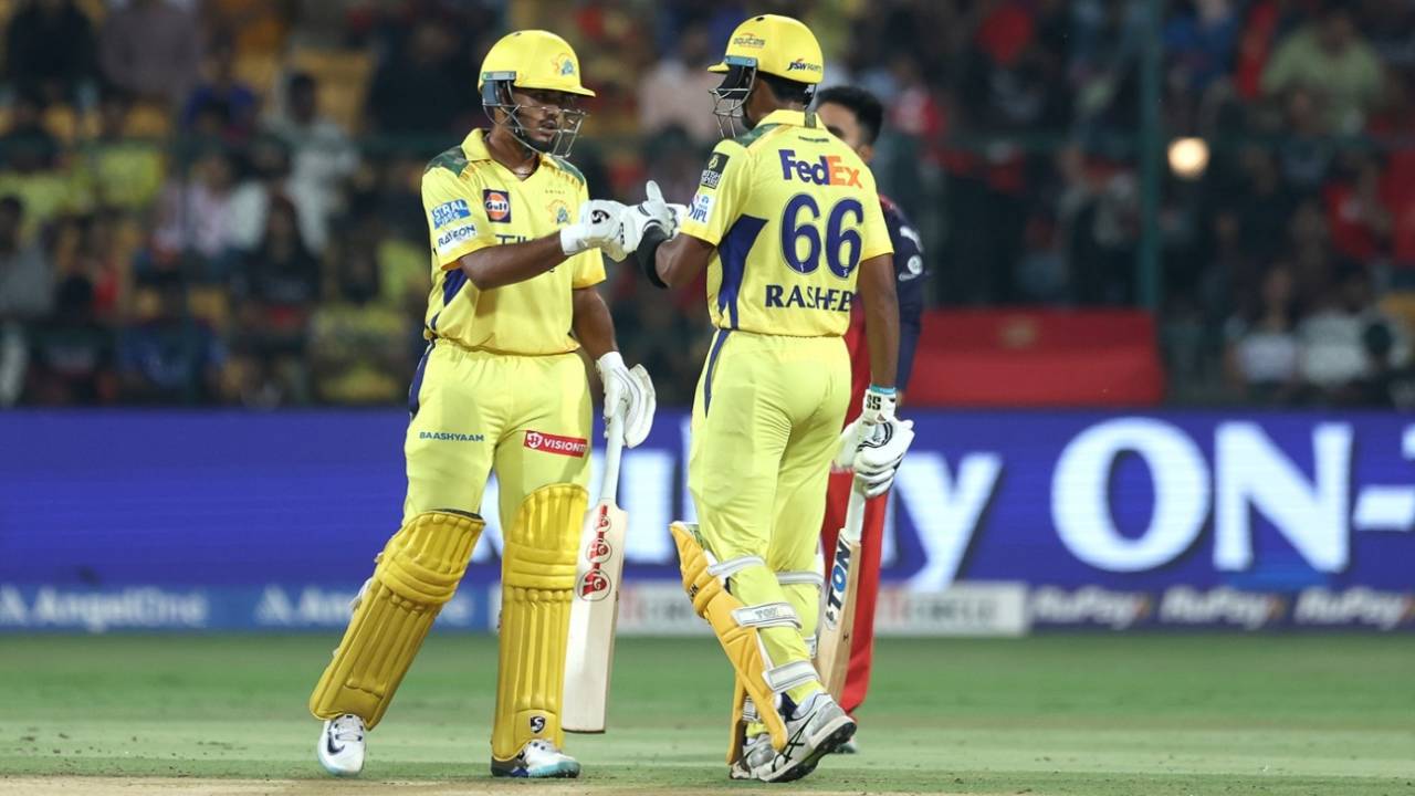 Ayush Mhatre and Shaik Rasheed had a counterattacking stand, Royal Challengers Bengaluru vs Chennai Super Kings, IPL 2025, Bengaluru, May 3, 2025