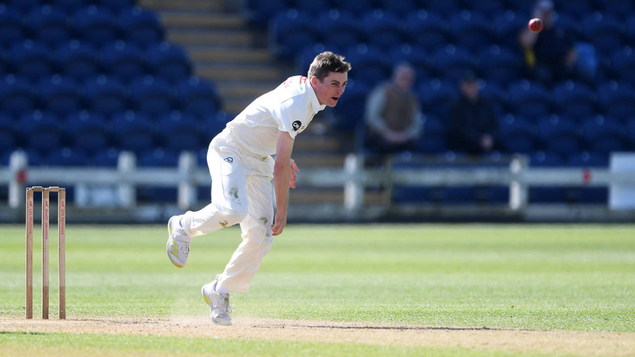 Andy Gorvin picked up four wickets on day two, Glamorgan vs Derbyshire, County Championship, Cardiff, May 3, 2025