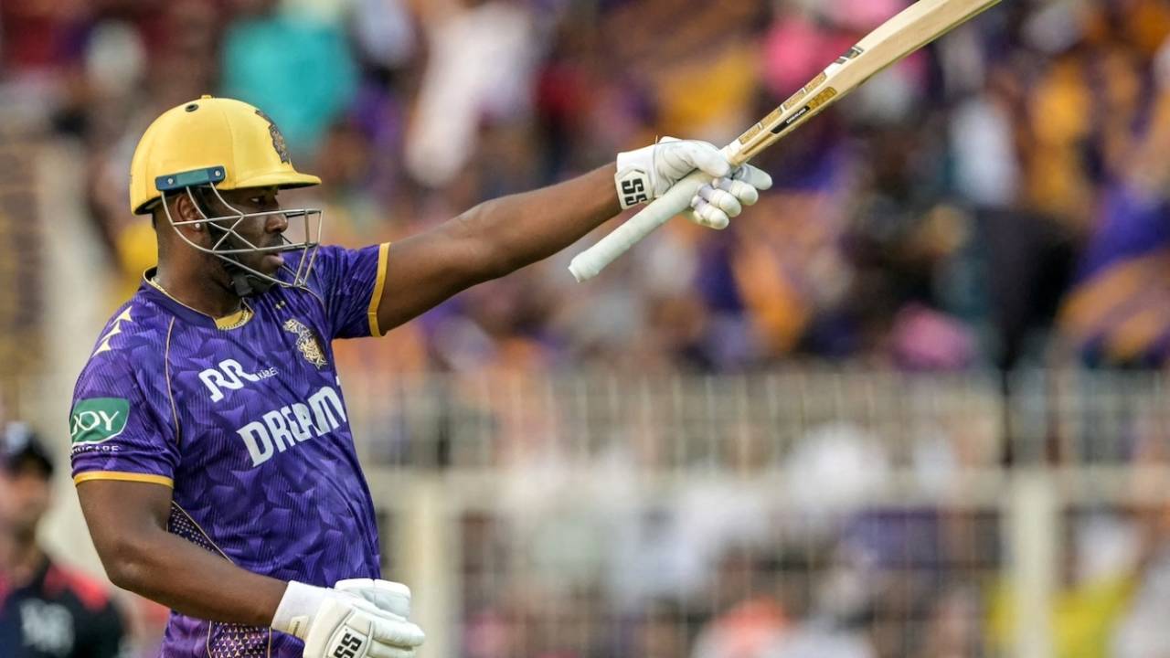 Andre Russell scored a smashing half-century, Kolkata Knight Riders vs Rajasthan Royals, IPL 2025, Kolkata, May 4, 2025