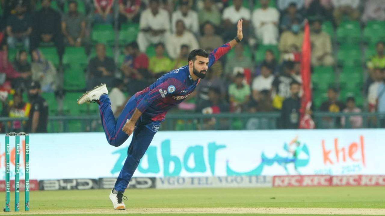 Shadab Khan is Islamabad United's joint highest wicket-taker, Islamabad United vs Lahore Qalandars, PSL 2025, Lahore, April 30, 2025, 