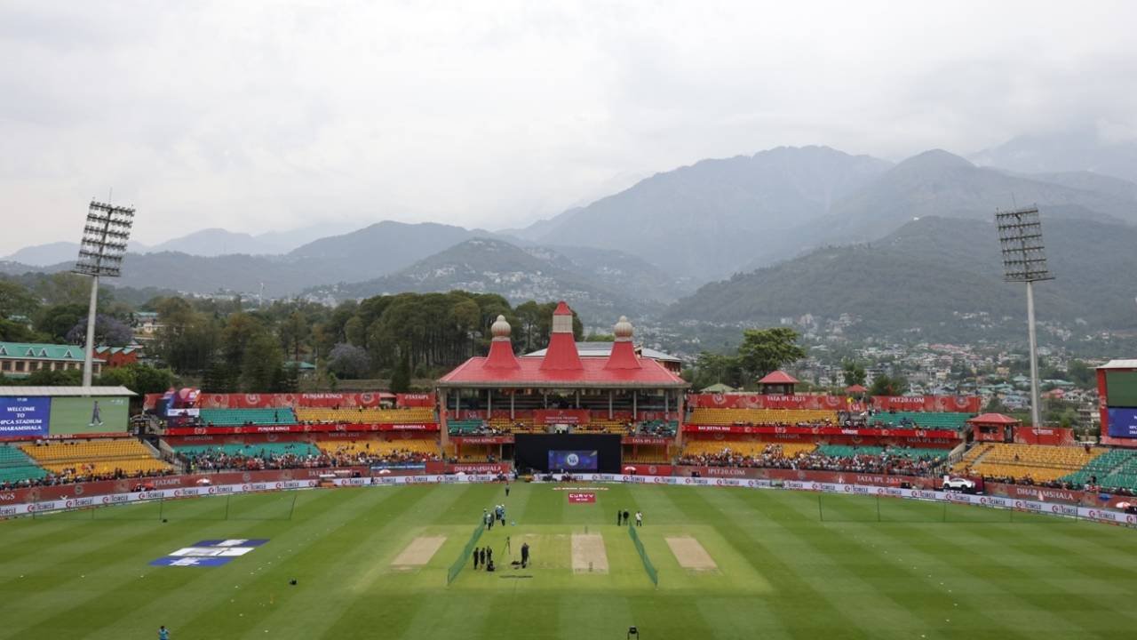 The HPCA stadium in Dharamsala in all its glory, Punjab Kings vs Lucknow Super Giants, IPL 2025, Dharamsala, May 4, 2025