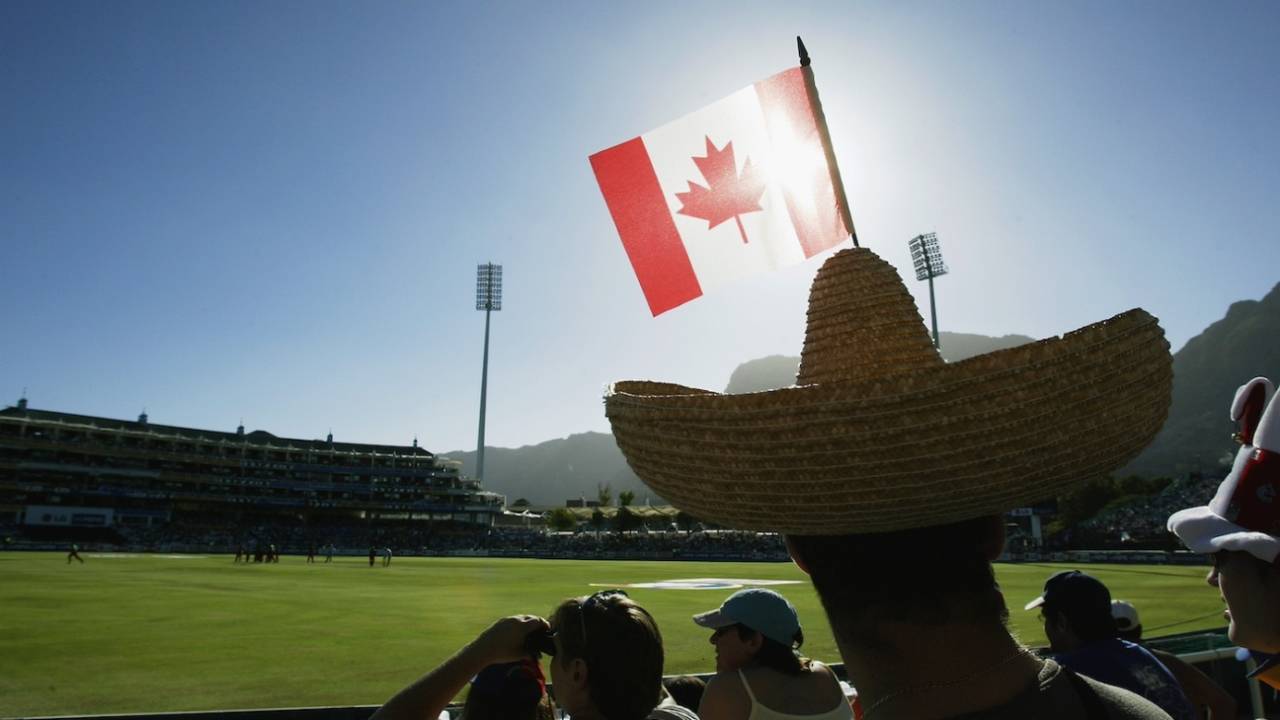 Canadian fans add to the colour, Canada vs Kenya, World Cup, Cape Town, February 15, 2003