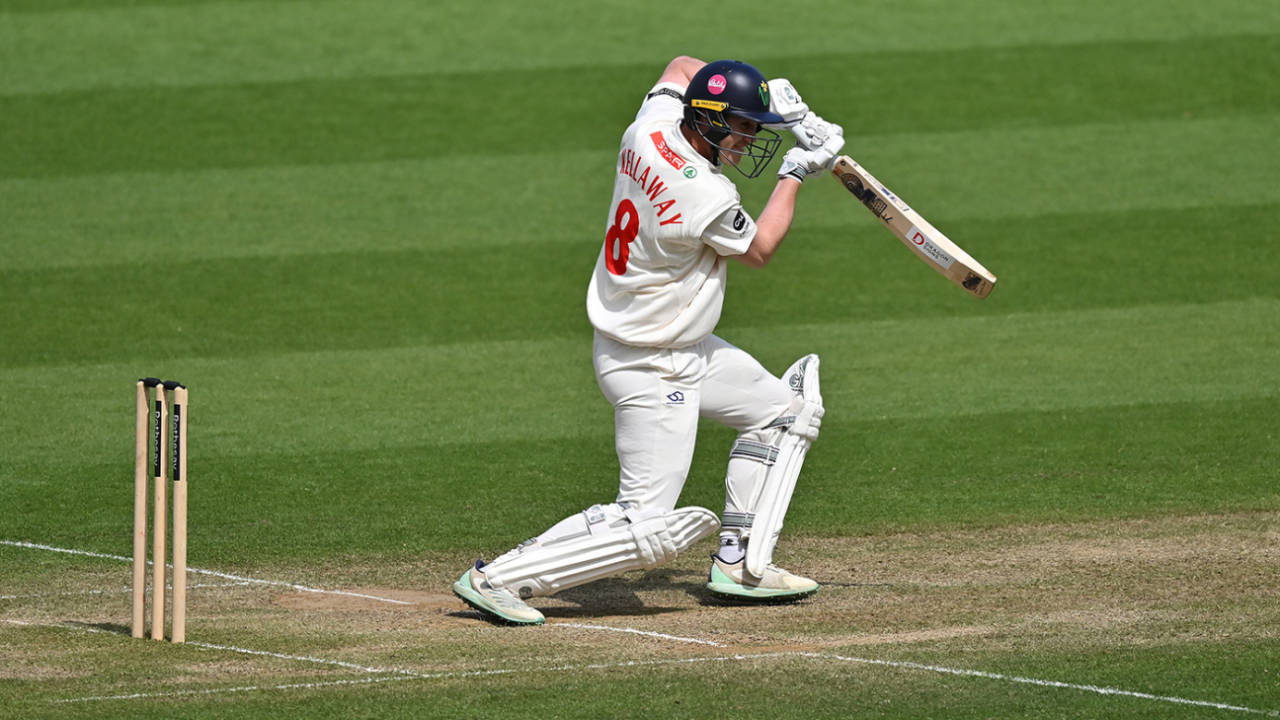 Ben Kellaway made his highest first-class score, Glamorgan vs Derbyshire, County Championship, Cardiff, May 5, 2025