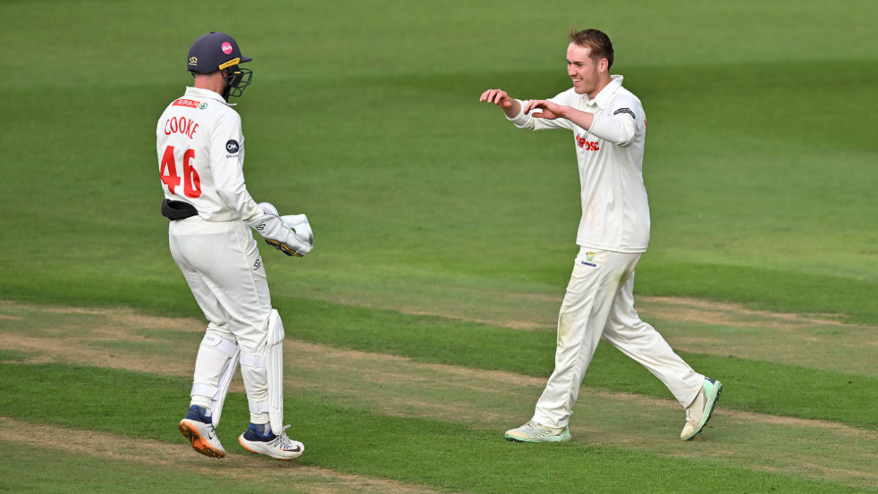 Ben Kellaway claimed a five-for, Glamorgan vs Derbyshire, County Championship, Cardiff, May 5, 2025