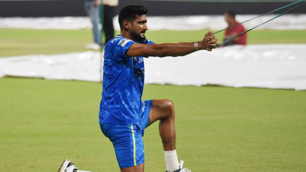 Khaleel Ahmed trains at Eden Gardens, Kolkata Knight Riders vs Chennai Super Kings, IPL 2025, Kolkata, May 5, 2025