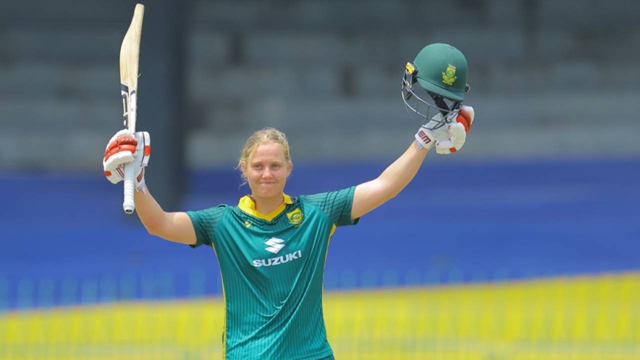 Annerie Dercksen scored a century, Sri Lanka vs South Africa, Women's ODI tri-series, Colombo, May 9, 2025