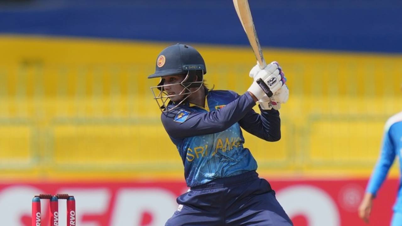 Vishmi Gunaratne scored 36 off 41 balls, Sri Lanka vs India, ODI tri-series, Colombo, May 11, 2025