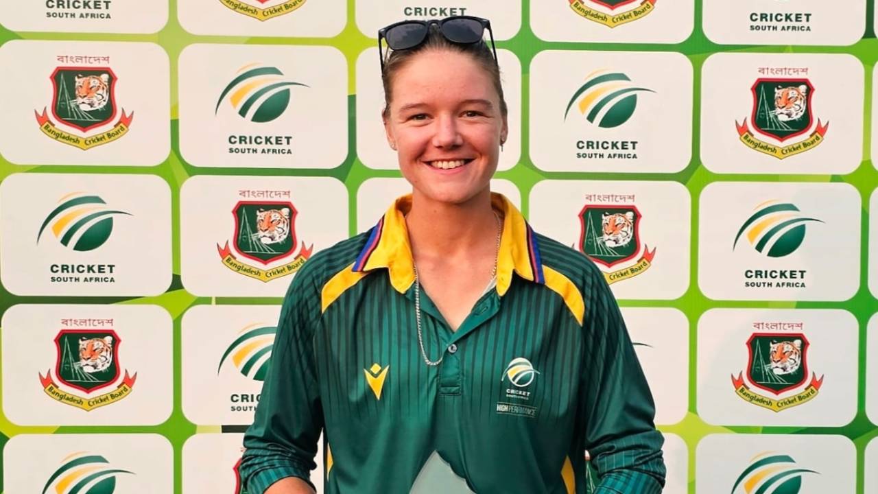 Faye Tunnicliffe was named the Player of the Series, Bangladesh Emerging vs South Africa Emerging, 3rd unofficial women's ODI, Chattogram, May 11, 2025