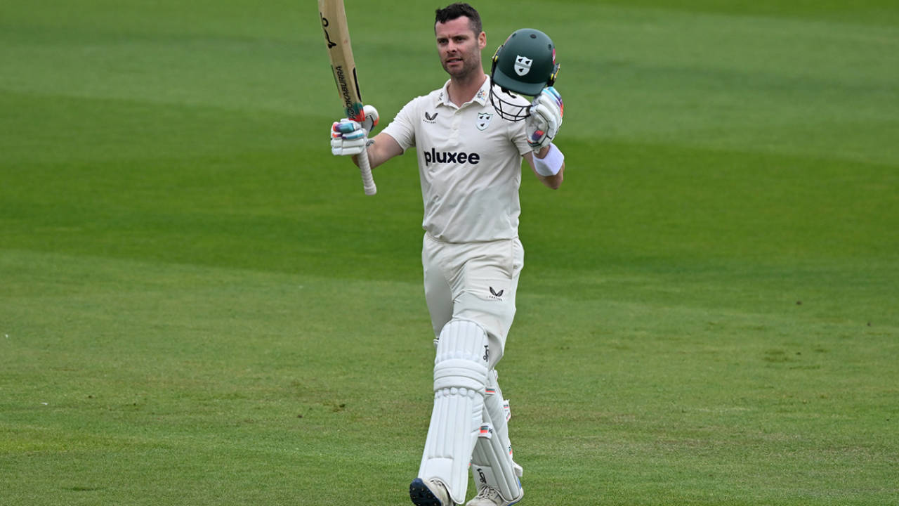 Jake Libby brought up three figures, Sussex vs Worcestershire, County Championship, Division Two, Hove, May 12, 2025