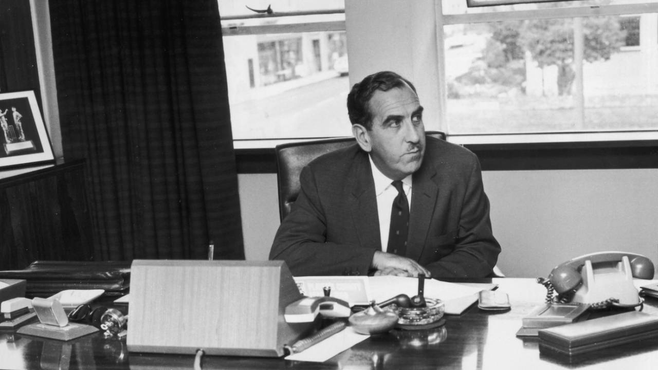 Derrick Robins in his office, August 16, 1969