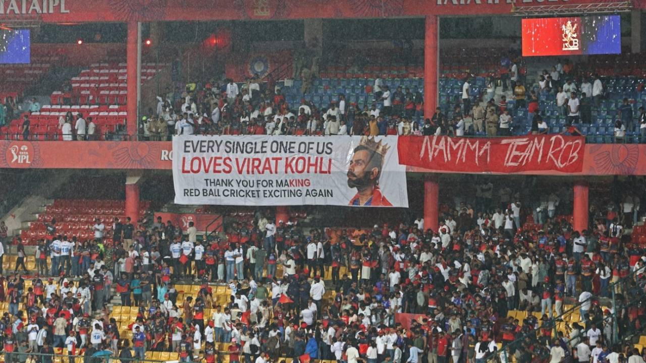 The RCB fans show Virat Kohli what he means to them, Royal Challengers Bengaluru vs Kolkata Knight Riders, IPL 2025, May 17, 2025