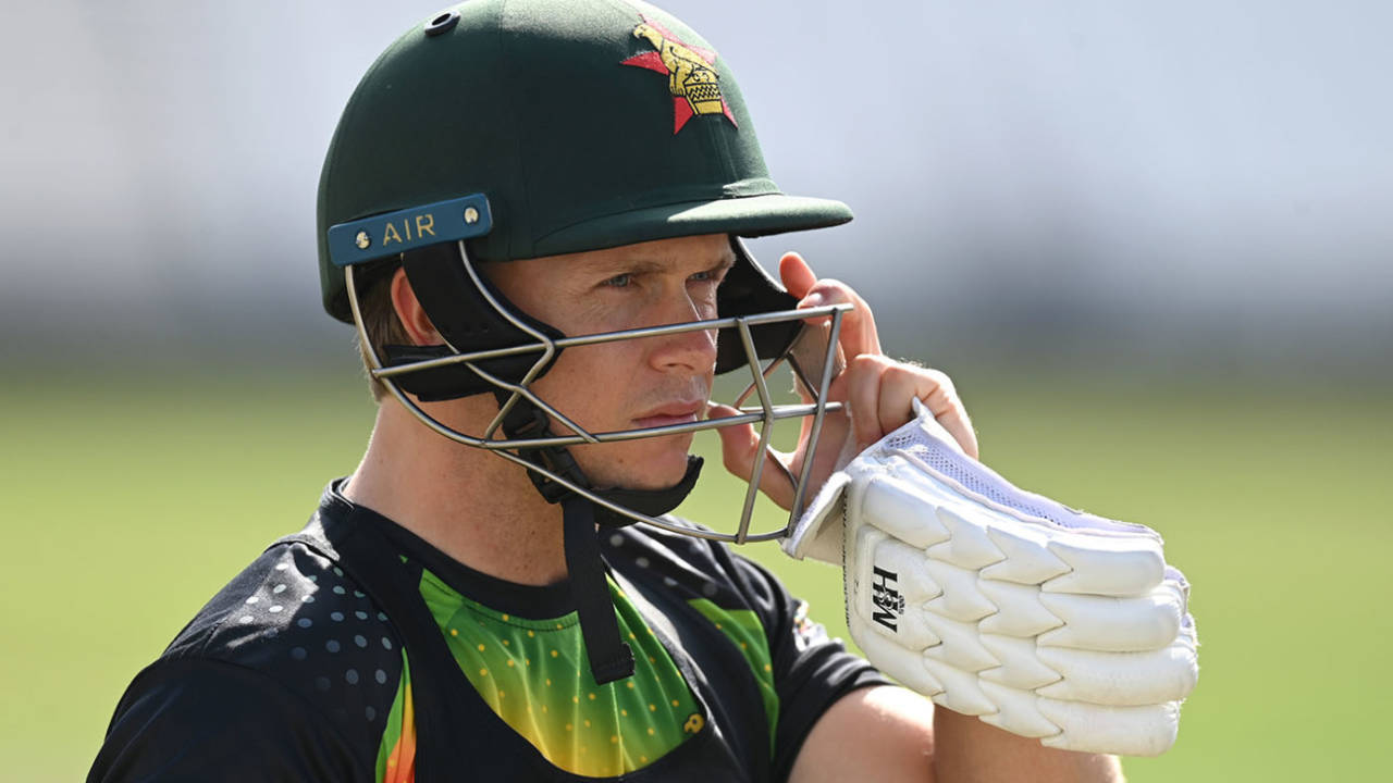Ben Curran waits to bat in the Zimbabwe nets, England vs Zimbabwe, Trent Bridge, May 20, 2025