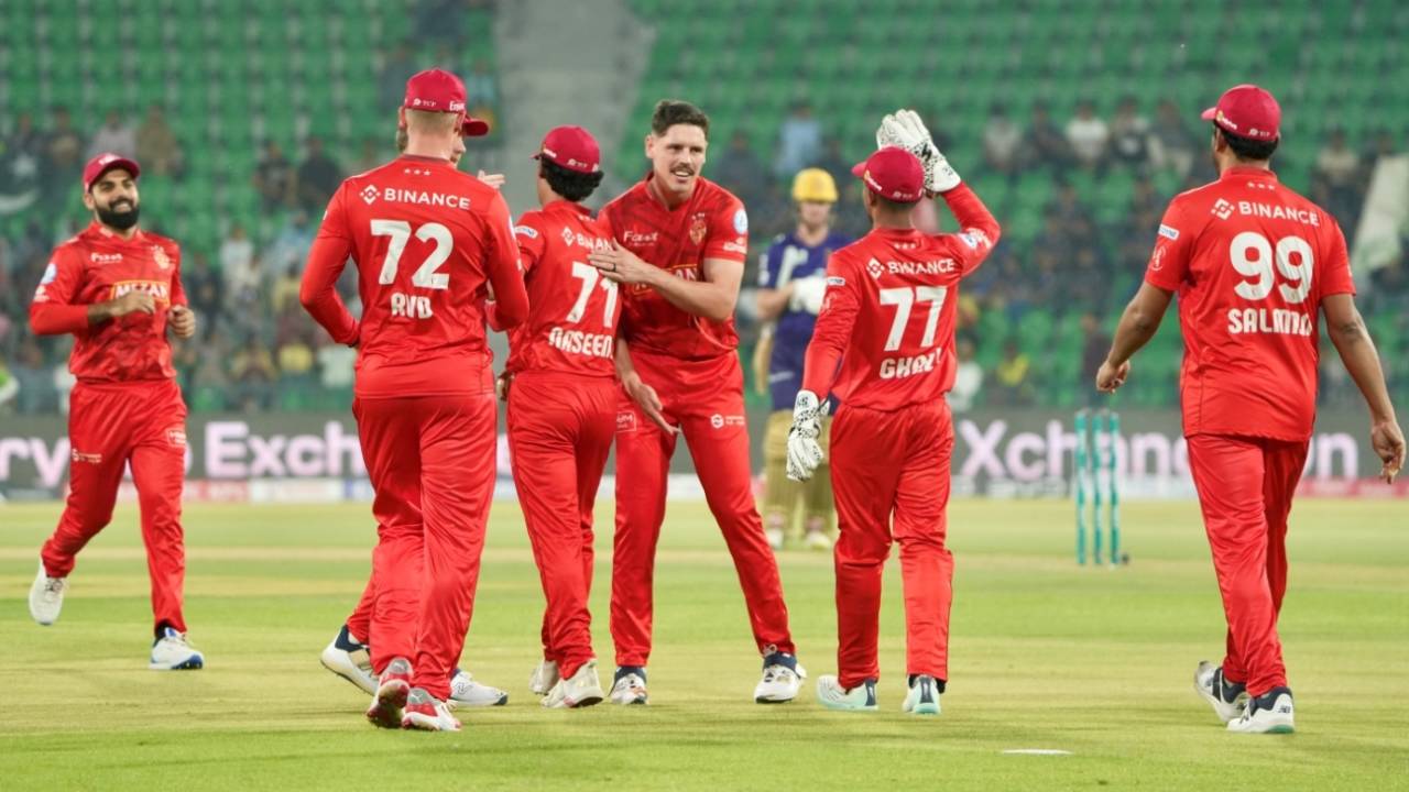 Ben Dwarshuis took the early wicket of Saud Shakeel, Qualifier 1, Quetta Gladiators vs Islamabad United, PSL 2025, Lahore, May 21, 2025