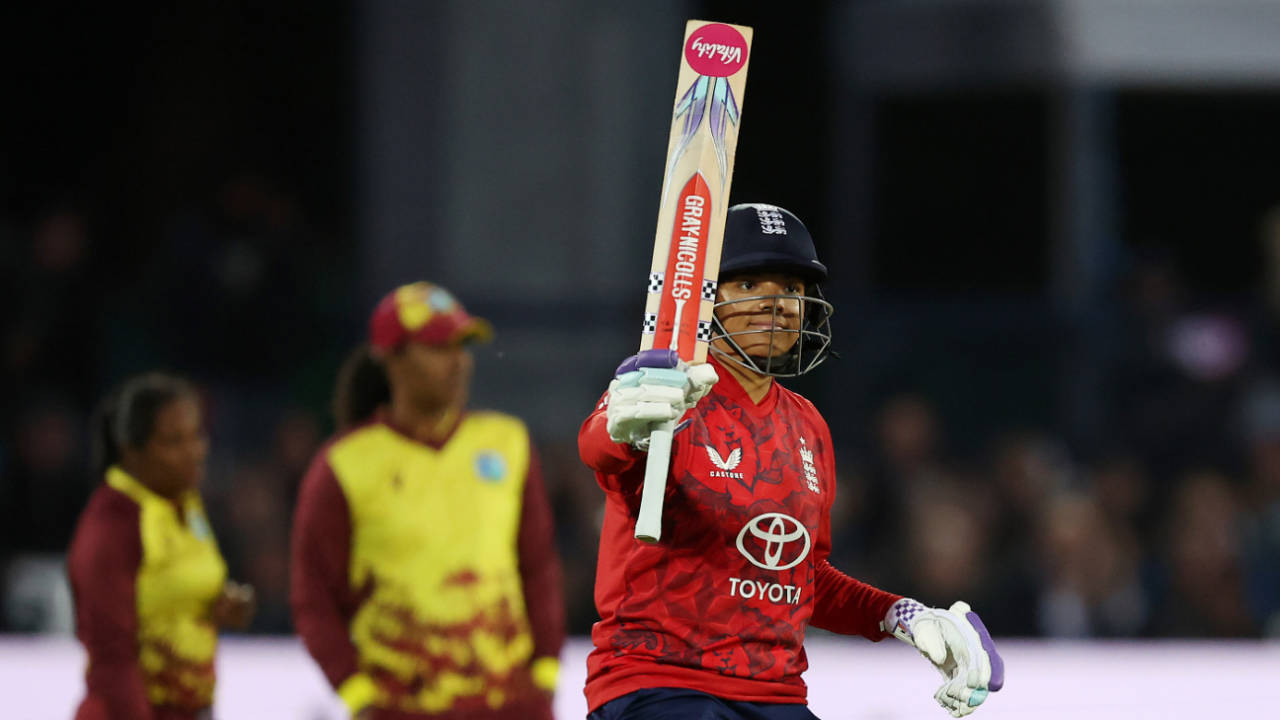 Sophia Dunkley's half-century led England's charge, England vs West Indies, 1st women's T20I, Canterbury, May 21, 2025