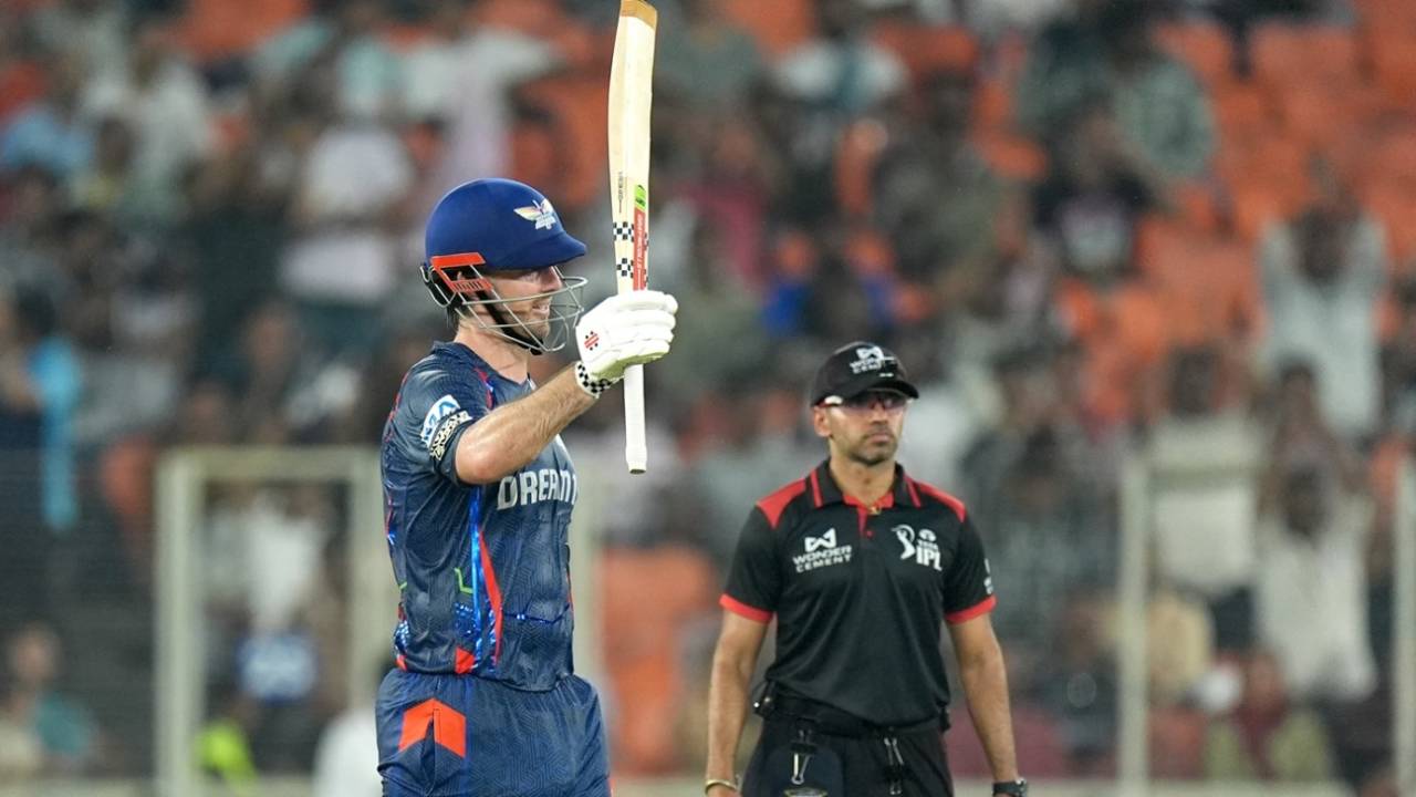 Mitchell Marsh became the first overseas batter this season to notch up a century, Gujarat Titans vs Lucknow Super Giants, IPL 2025, Ahmedabad, May 22, 2025