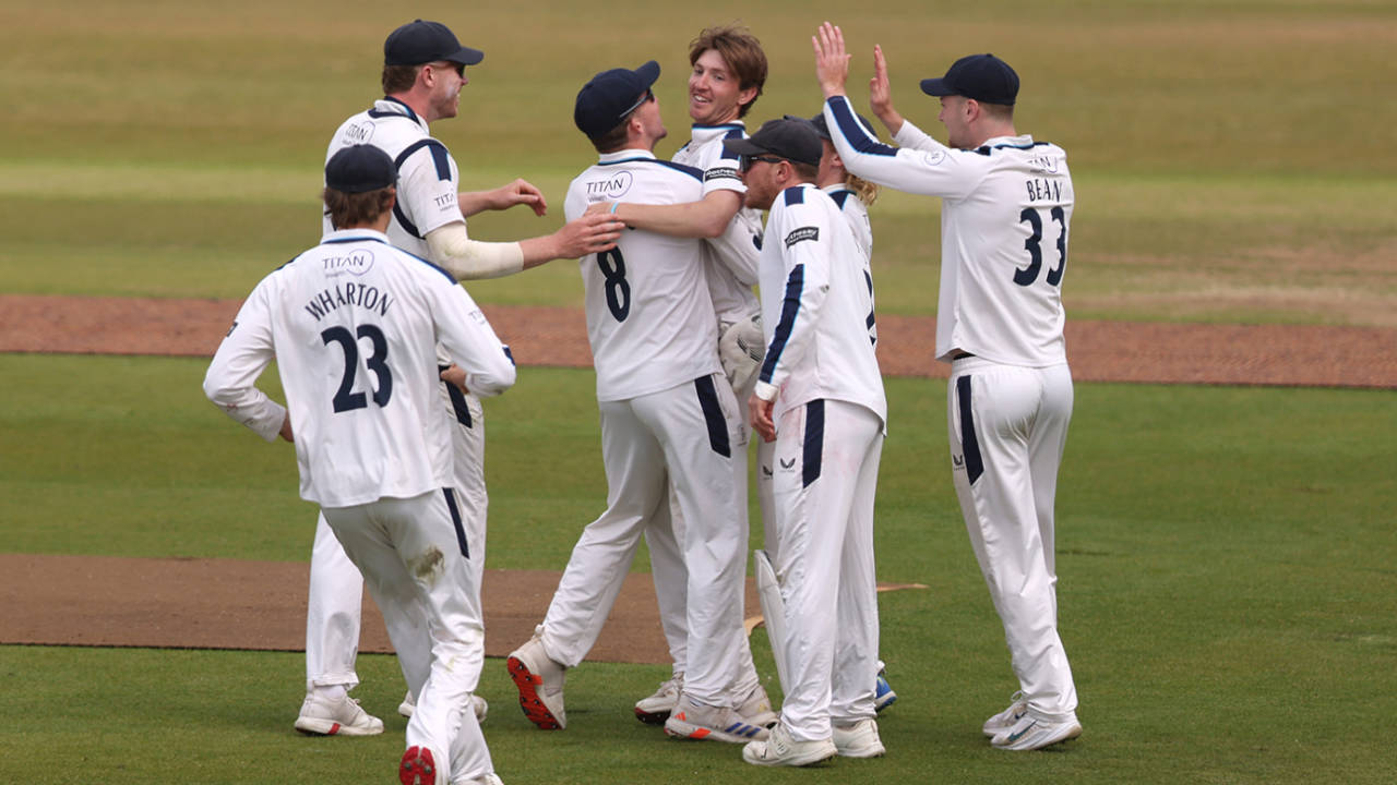 George Hill continued his good form with the ball, Yorkshire vs Nottinghamshire, County Championship, Division One, Headingley, May 23, 2025