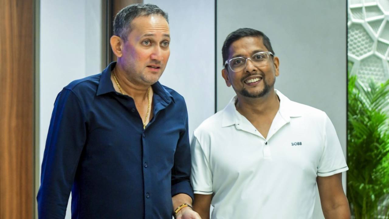 Ajit Agarkar and Shiv Sunder Das addressed the media after picking India's Test squad, Mumbai, May 24, 2025