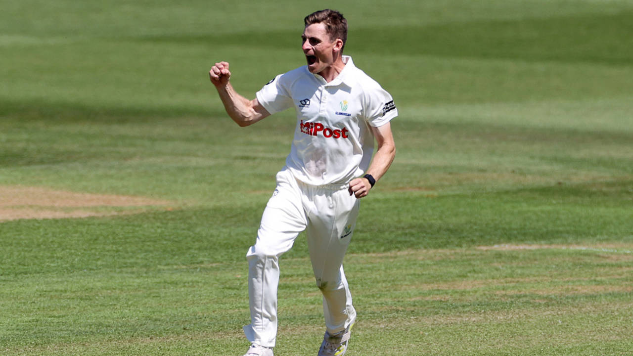 Andy Gorvin made an impact with the ball for Glamorgan again, County Championship, Division Two, Glamorgan vs Middlesex, Cardiff, May 24, 2025