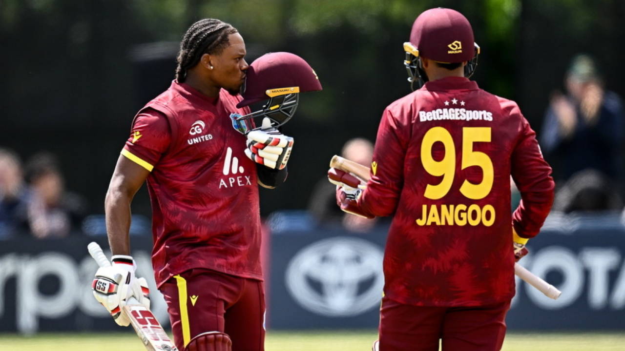 Keacy Carty scored back-to-back centuries in Clontarf, Ireland vs West Indies, 3rd ODI, Dublin, May 25, 2025