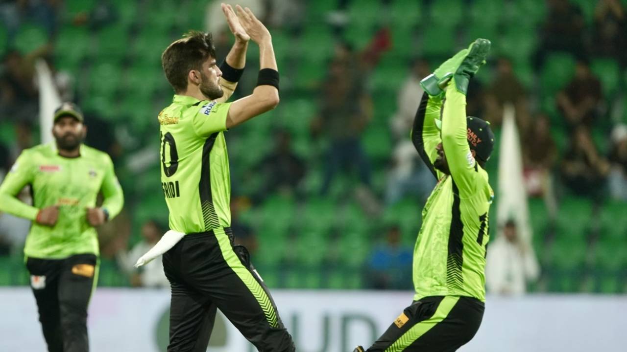 Shaheen Shah Afridi celebrates a wicket, Quetta Gladiators vs Lahore Qalandars, PSL, final, Lahore, May 25, 2025