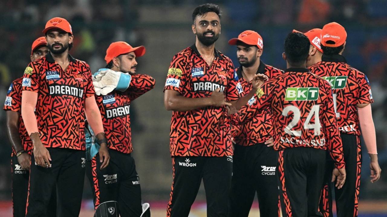 Jaydev Unadkat celebrates dismissing Sunil Narine, Kolkata Knight Riders vs Sunrisers Hyderabad, IPL, Delhi, May 25, 2025