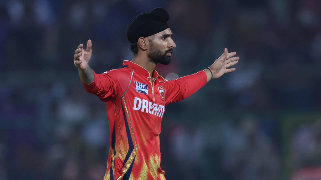 Harpreet Brar celebrates after accounting for Rohit Sharma, Mumbai Indians vs Punjab Kings, IPL, Jaipur, May 26, 2025