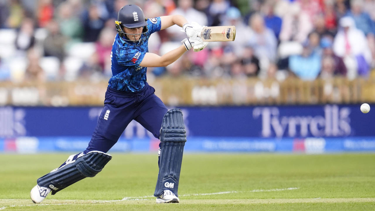 Amy Jones was moved up the order to open the batting, England vs West Indies, 1st women's ODI, Derby, May 30, 2025
