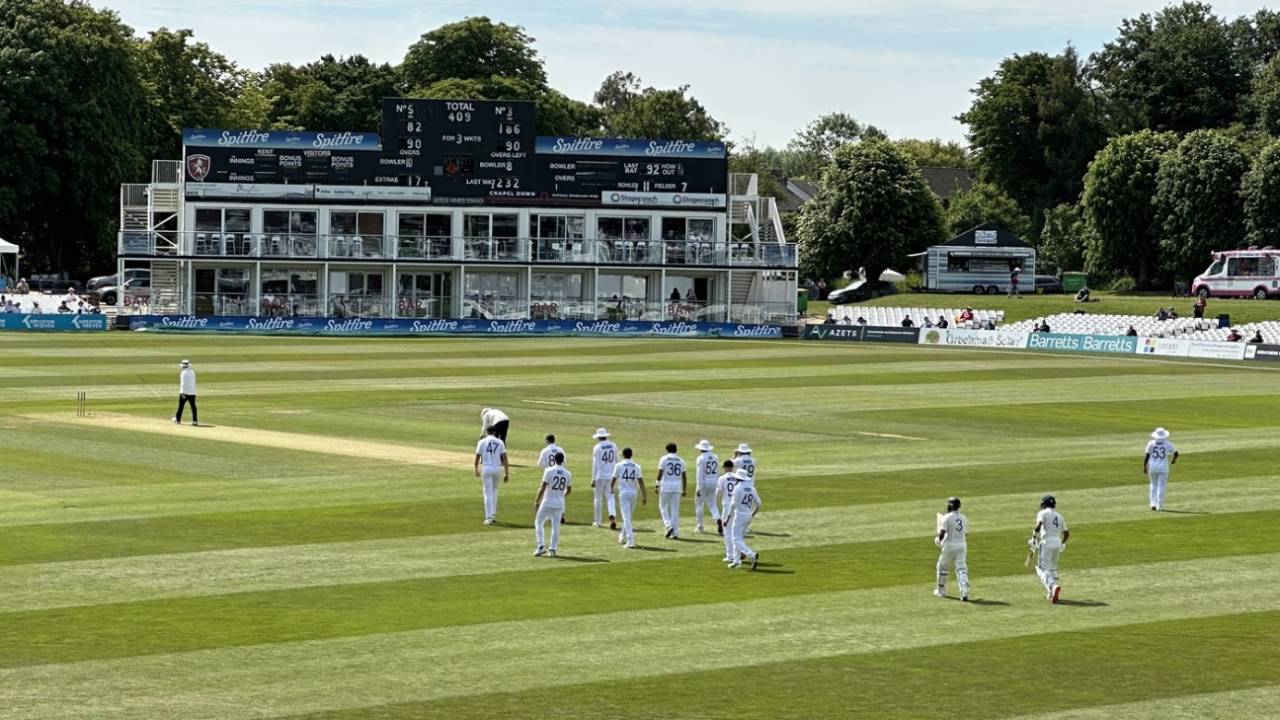 Bright and sunny to get things started in Canterbury, England Lions vs India A, 1st unofficial Test, Canterbury, 2nd day, May 31, 2025