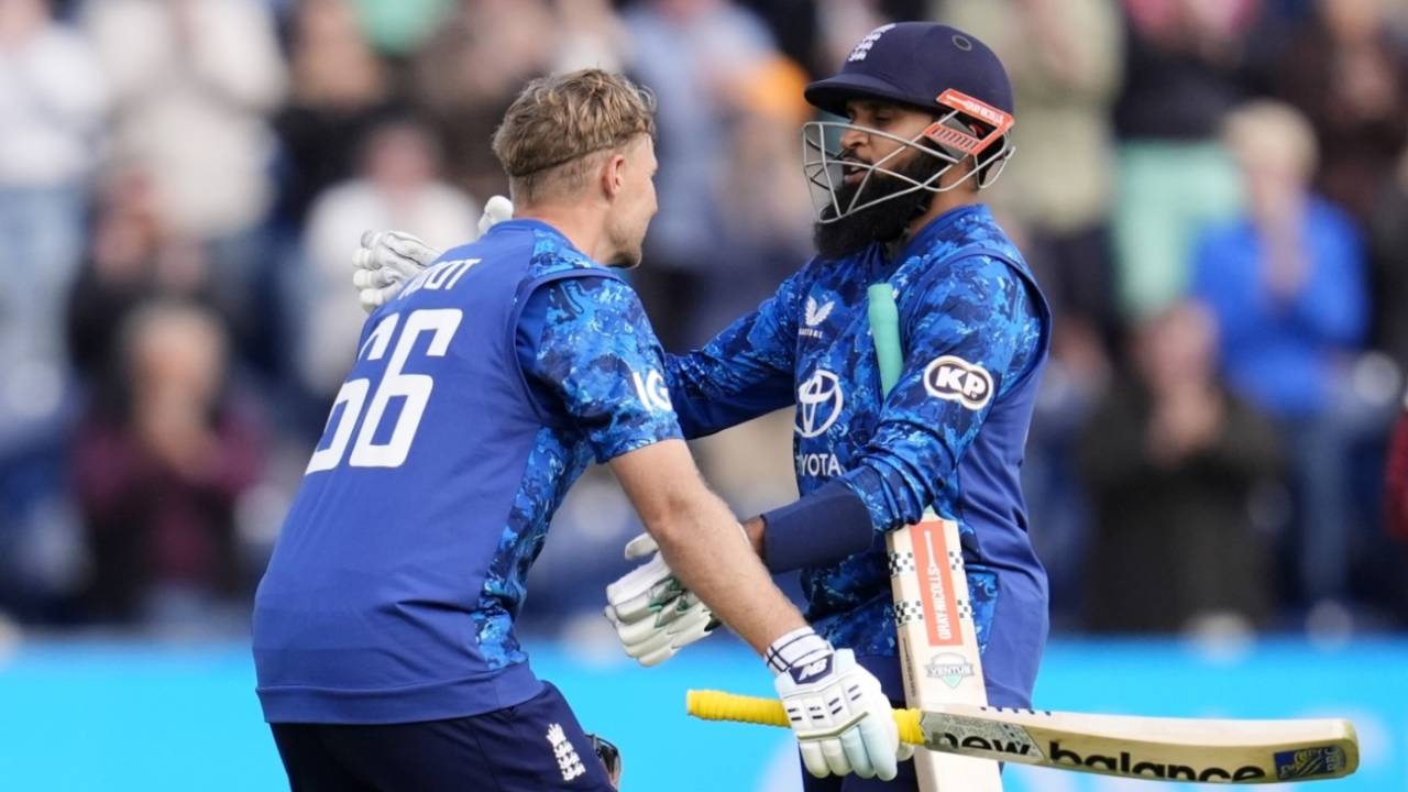 Joe Root and Adil Rashid steered England home with a 24-run eighth-wicket stand, England vs West Indies, 2nd ODI, Cardiff, June 1, 2025