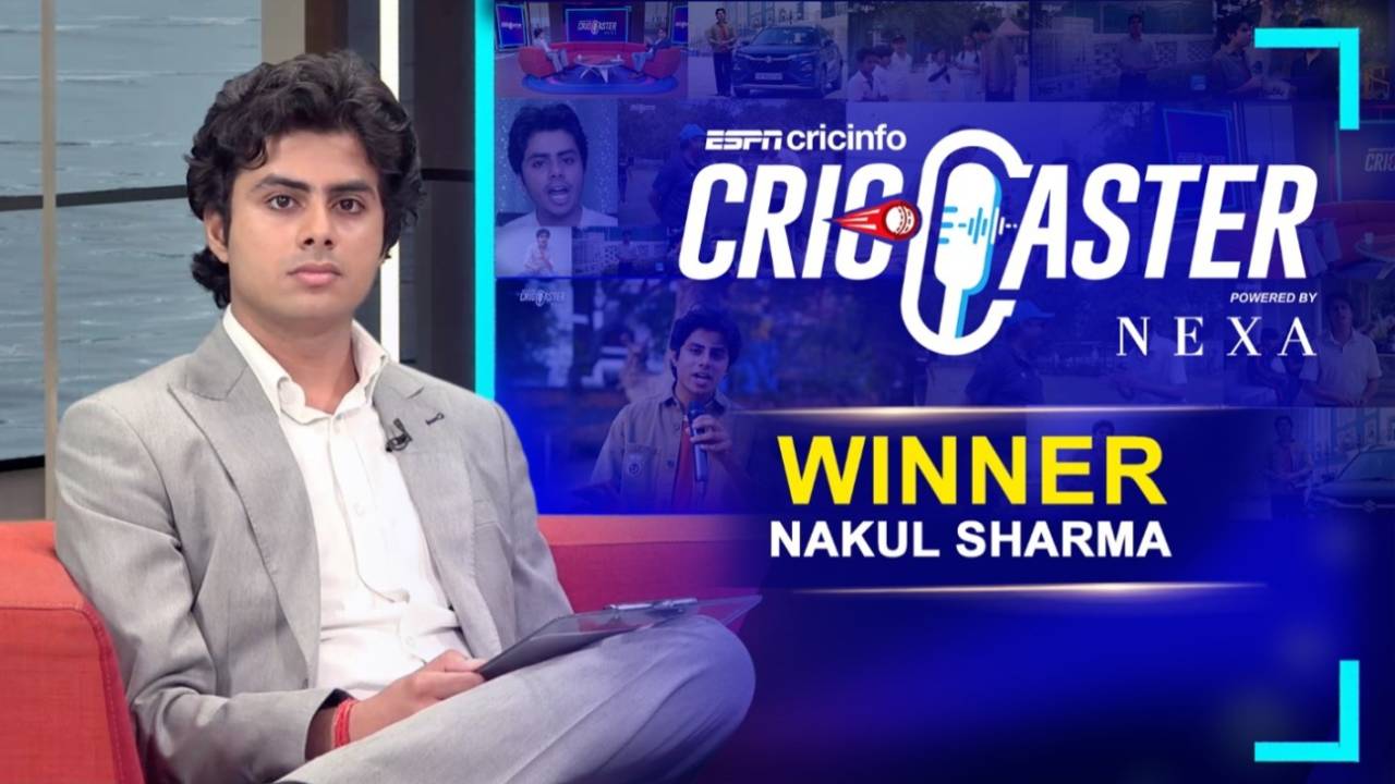 Nakul Sharma, winner of the first edition of CricCaster