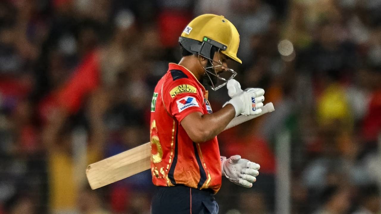Shreyas Iyer couldn't last long in the final, Royal Challengers Bengaluru vs Punjab Kings, IPL, final, Ahmedabad, June 3, 2025