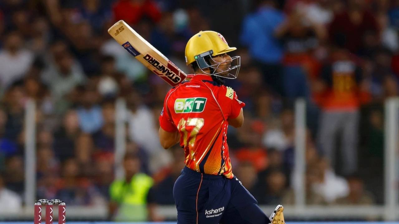 Shashank Singh saw wickets fall around him towards the end, Royal Challengers Bengaluru vs Punjab Kings, IPL, final, Ahmedabad, June 3, 2025