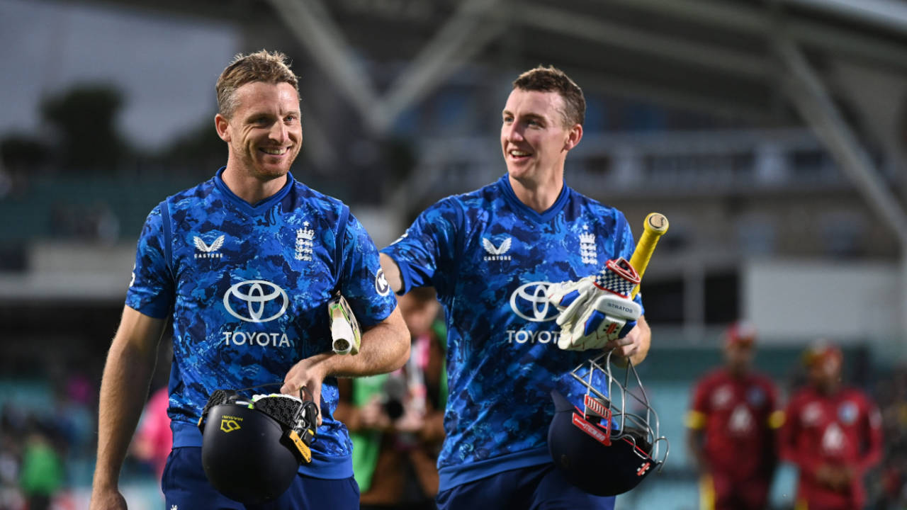 Jos Buttler and Harry Brook savour England's 3-0 series win, England vs West Indies, 3rd ODI, Kia Oval, June 3, 2025