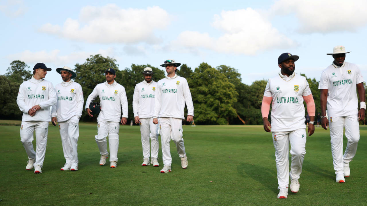 Temba Bavuma walks out with his squad , South Africans vs Zimbabweans, Tour Match, Arundel, 2nd day, June 4, 2025