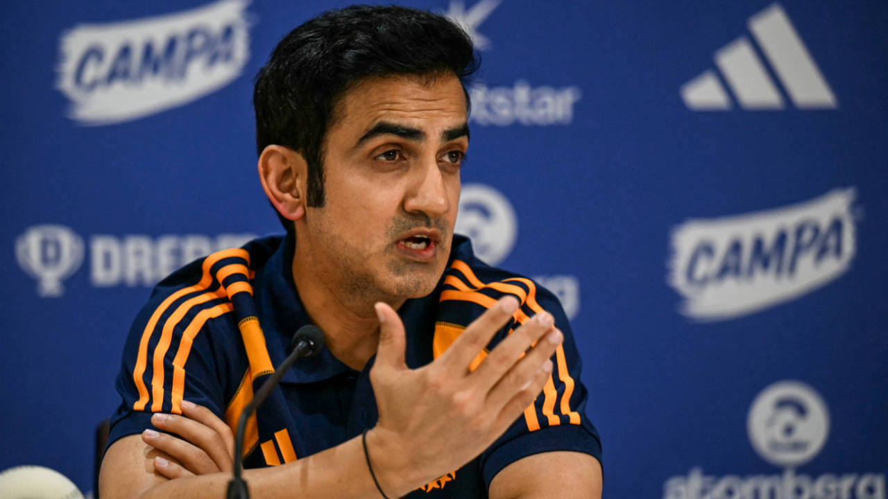 Gautam Gambhir addresses a press conference, Mumbai, June 5, 2025