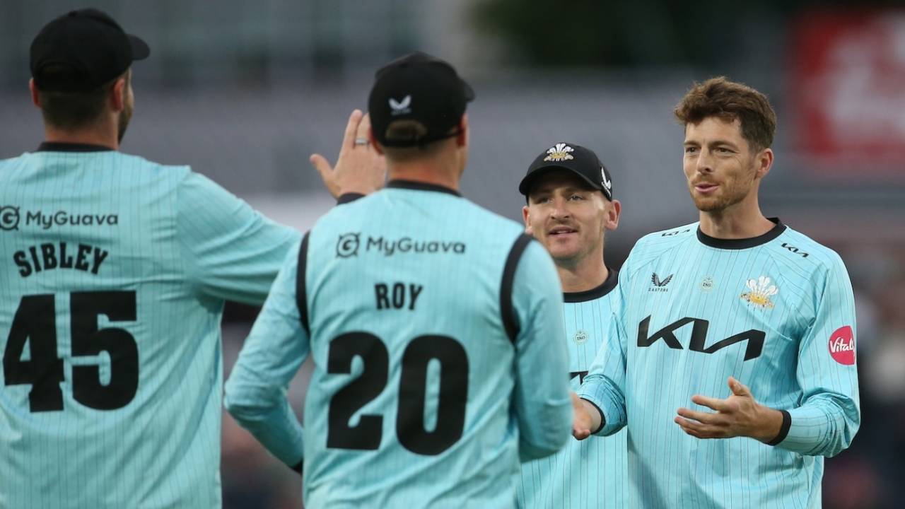 Mitchell Santner took 3 for 28, Kent vs Surrey, Canterbury, South Group, Men's Vitality Blast, June 6, 2025