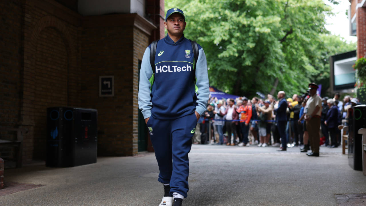 Usman Khawaja arrives at Lord's with a throng of fans behind him, Australia vs South Africa, World Test Championship final, Lord's, June 11, 2025