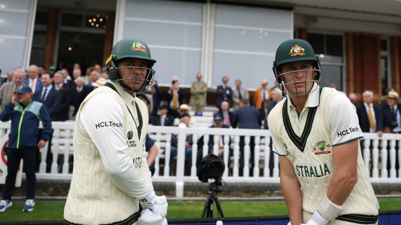 Usman Khawaja and Marnus Labuschagne were Australia's new opening pair in Tests, Australia vs South Africa, World Test Championship final, 1st day, Lord's, June 11, 2025