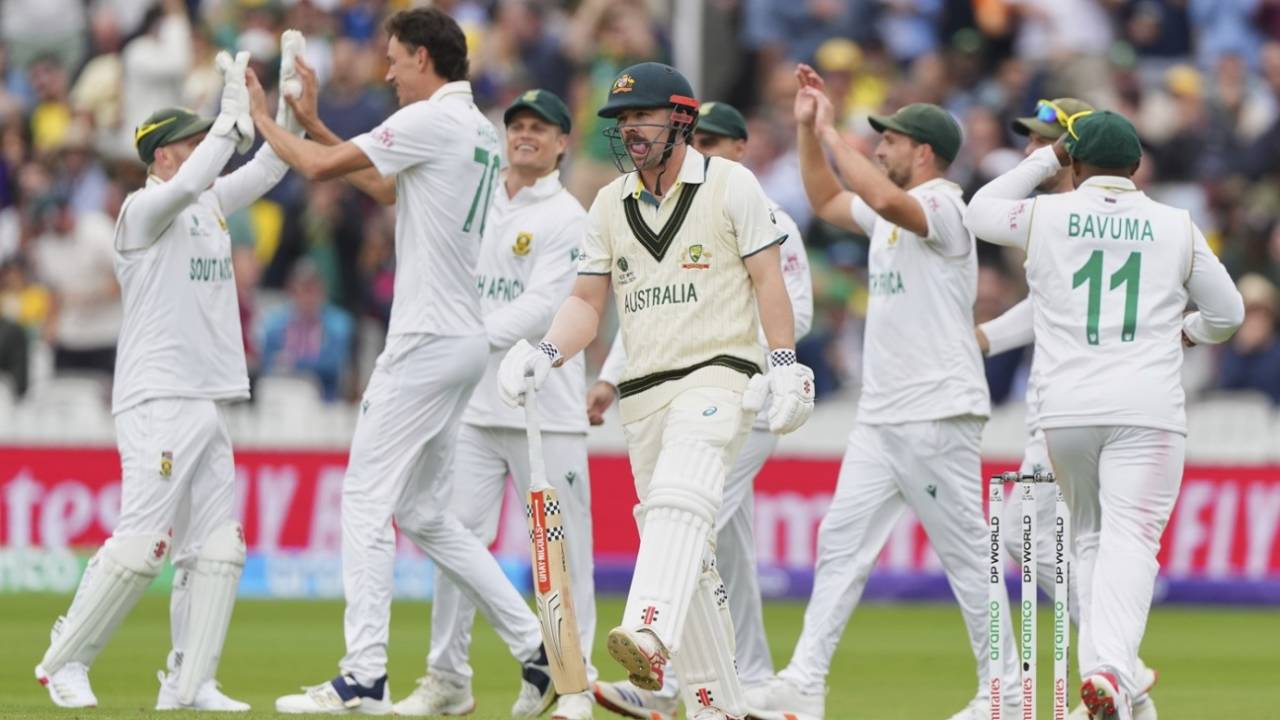 Travis Head was caught down the leg side, Australia vs South Africa, World Test Championship final, 1st day, Lord's, June 11, 2025
