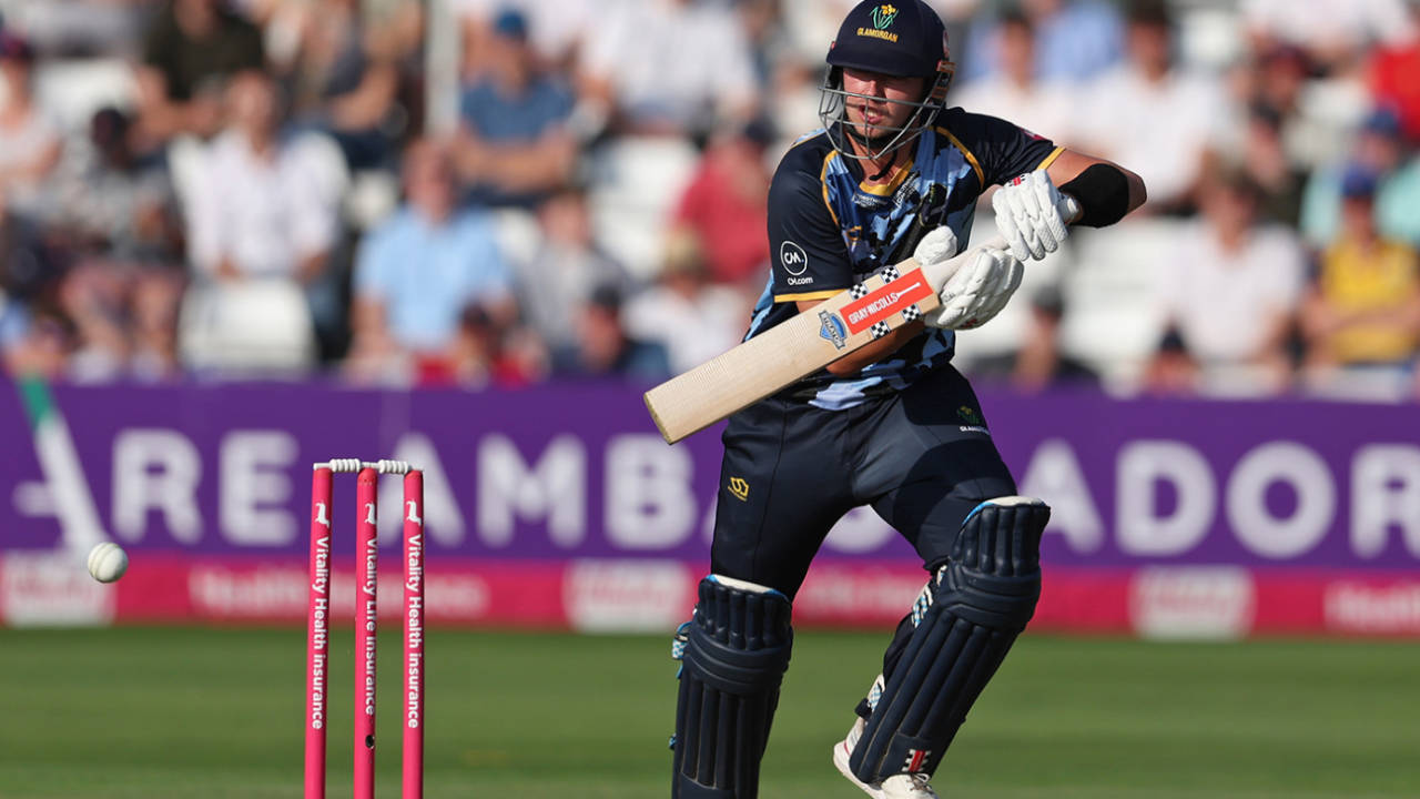 Will Smale struck an aggressive half-century, Essex vs Glamorgan, Men's T20 Blast, Chelmsford, June 12, 2025
