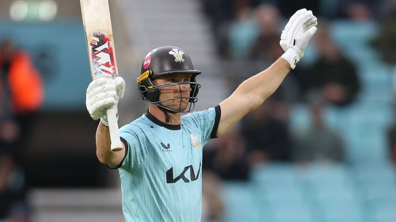 Laurie Evans got Surrey over the line, Surrey vs Kent, Men's T20 Blast, The Oval, June 12, 2025