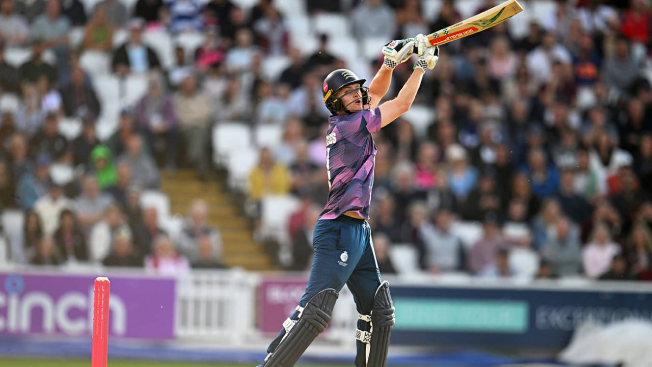 Ben Geddes made 69 from 32 balls, Somerset vs Middlesex, Men's T20 Blast, Taunton, June 12, 2025