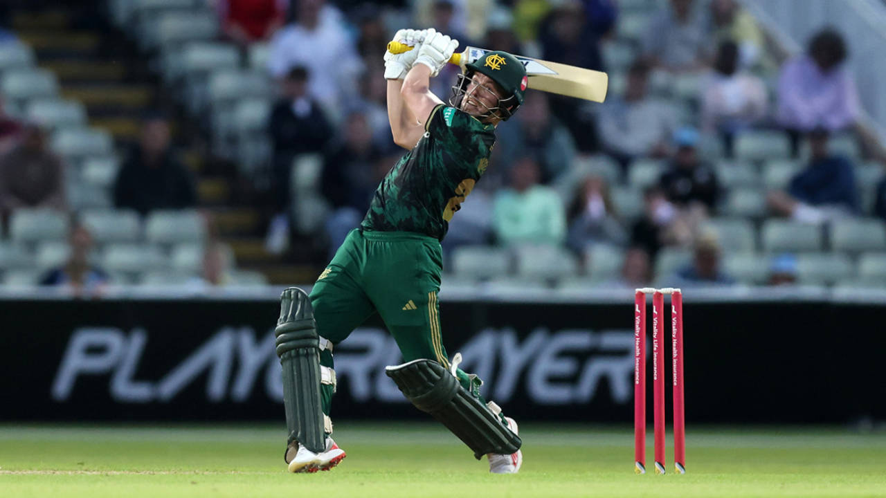 Tom Moores scored an unbeaten 74, Vitality Blast Men, North Group, Bears vs Notts Outlaws, Edgbaston, June 14, 2025
