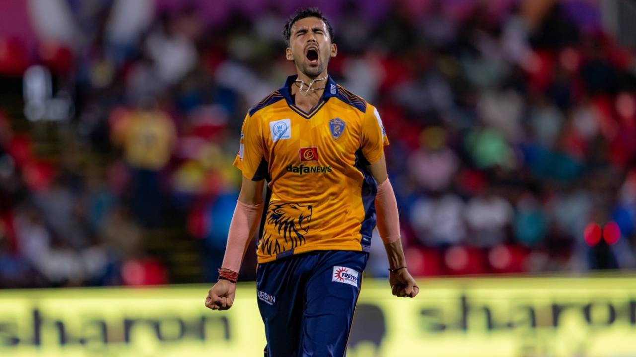 Sachin Rathi is pumped after bagging a five-for, Salem Spartans vs Nellai Royal Kings, TNPL 2025, Salem, June 15, 2025