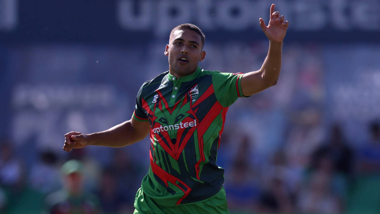 Ben Mike claimed pivotal figures of 3 for 14, Leicestershire vs Worcestershire, Men's T20 Blast, June 15, 2025