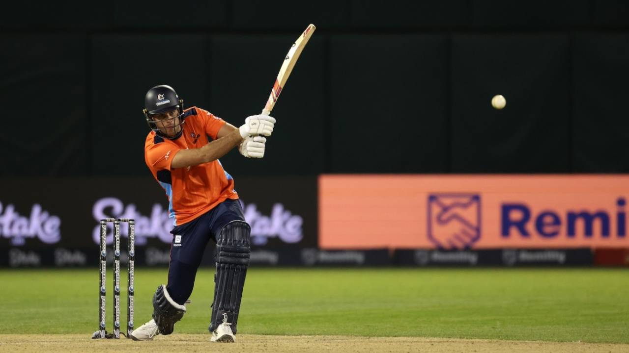 Xavier Bartlett hit four fours and five sixes in his innings, San Francisco Unicorns vs MI New York, MLC 2025, Oakland, June 15, 2025