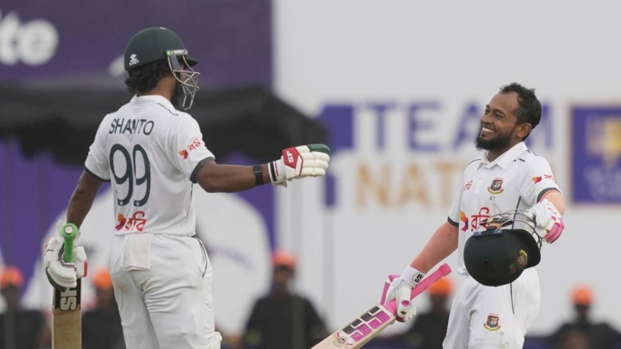 Najmul Hossain Shanto and Mushfiqur Rahim centuries deflated Sri Lanka, Sri Lanka vs Bangladesh, 1st Test, Galle, first day, June 17, 2025